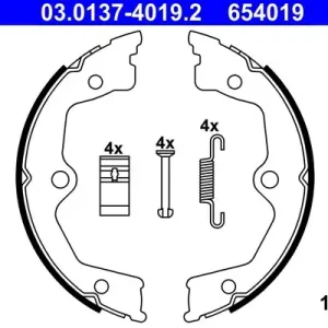 Zestaw szczęk hamulcowych, hamulec postojowy ATE 03.0137-4019.2 Oferta