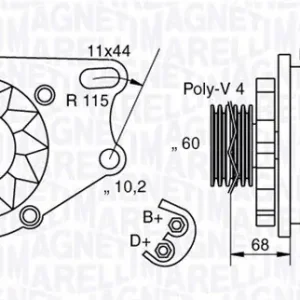 Alternator MAGNETI MARELLI 063321747010 Taniej