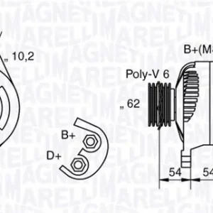 Wybór klientów Alternator MAGNETI MARELLI 063321729010