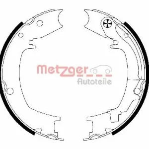 Wyjątkowa oferta Zestaw szczęk hamulcowych, hamulec postojowy METZGER MG 204