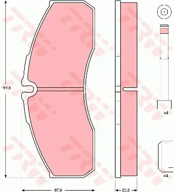 Oferta limitowana Klocki hamulcowe TRW GDB3385 410609X129