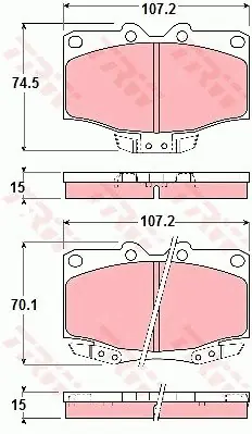 Klocki hamulcowe TRW GDB1133 446560050 Wyjątkowa oferta