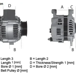 Wysoka jakość Alternator 12V LUCAS LRB00144R 028903023R