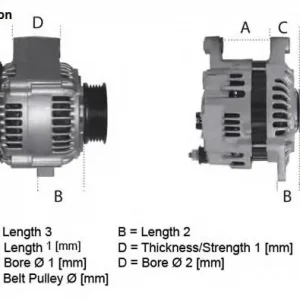 Alternator 12V LUCAS ELECTRICAL LRA01930 57055B Tylko do końca tygodnia